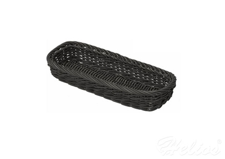 Koszyk na sztućce z poliratanu prostokątny, czarny (BH-2069-061)
