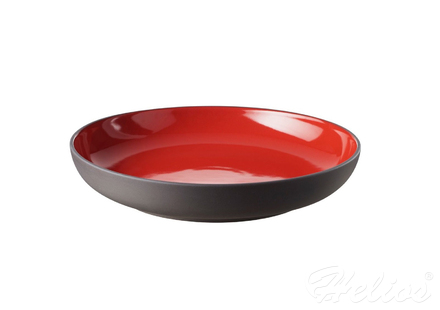 SOLID Talerz 23,5 cm - czerwono-czarny (RV-649100-4)